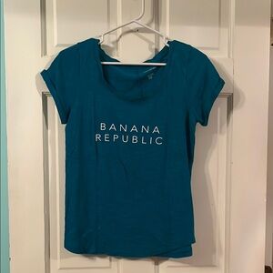 Banana Republic Blue Short Sleeve Tee